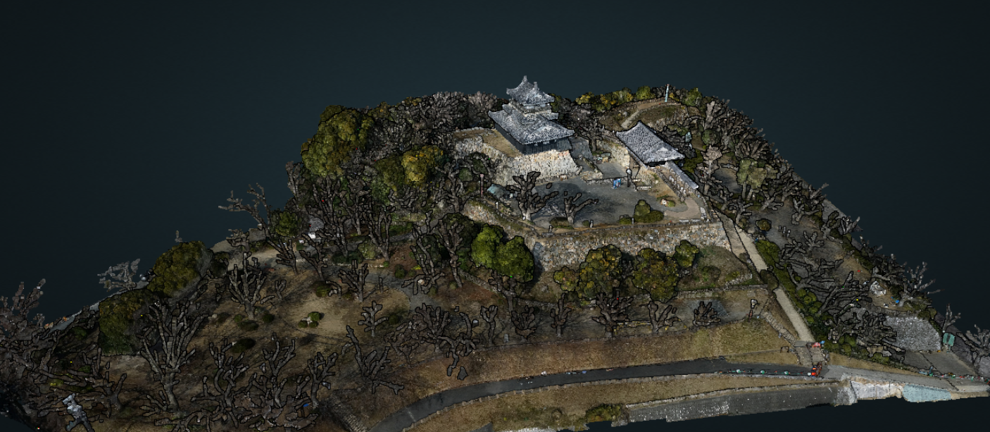 浜松城 Potree画像